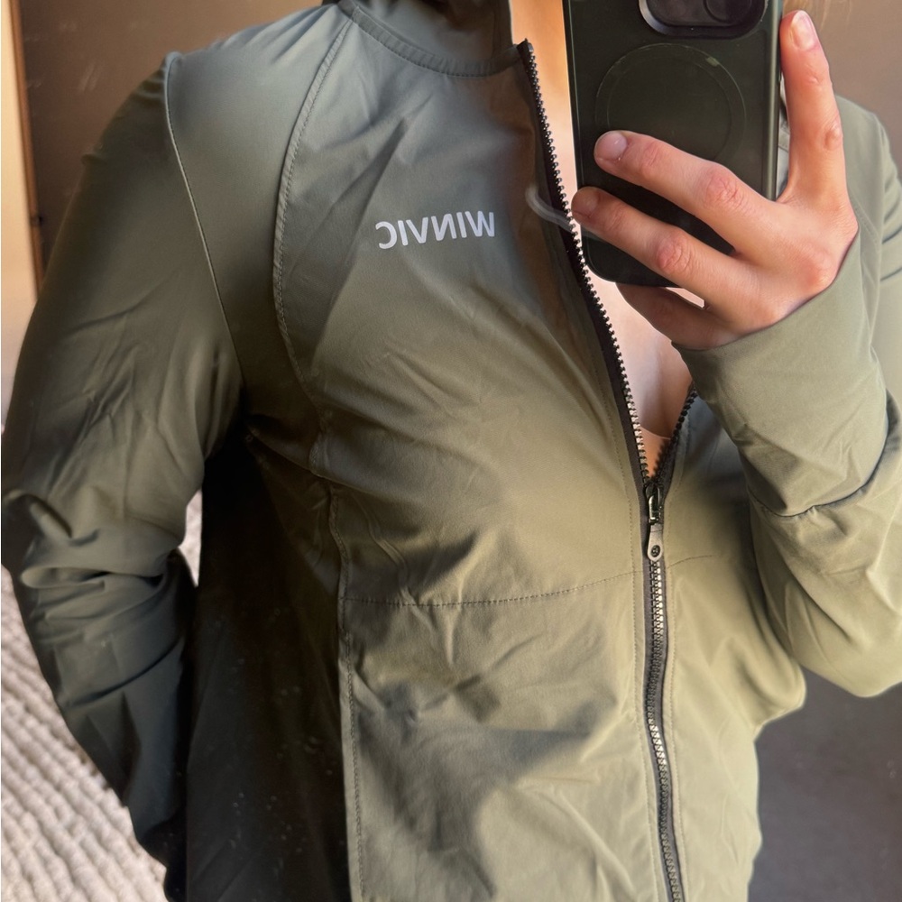 Women's Olive Windbreaker by